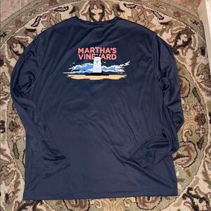 C&C California Dark Blue Long Sleeve Tee with Vineyard Design